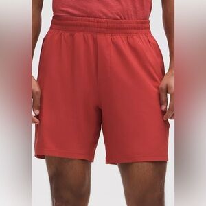 NWT lululemon pace breaker shorts men’s Medium Dare Devil red color